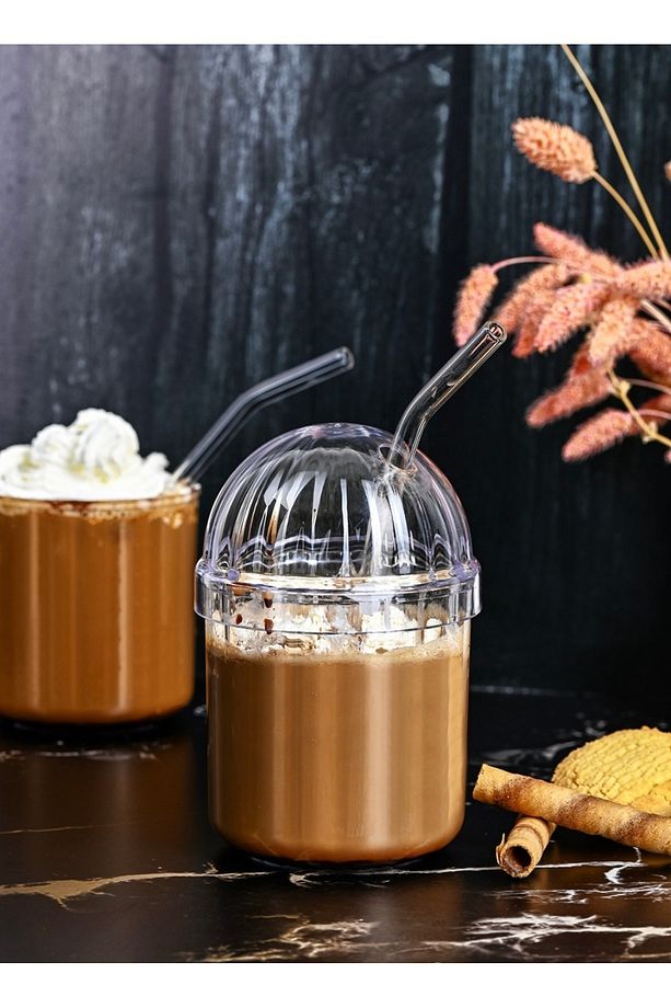 1 Adet Mika Oval Kapaklı Pinterest Bardak Kahve Ve Sunum Bardağı 430 ml CAM DEĞİLDİR. - 1
