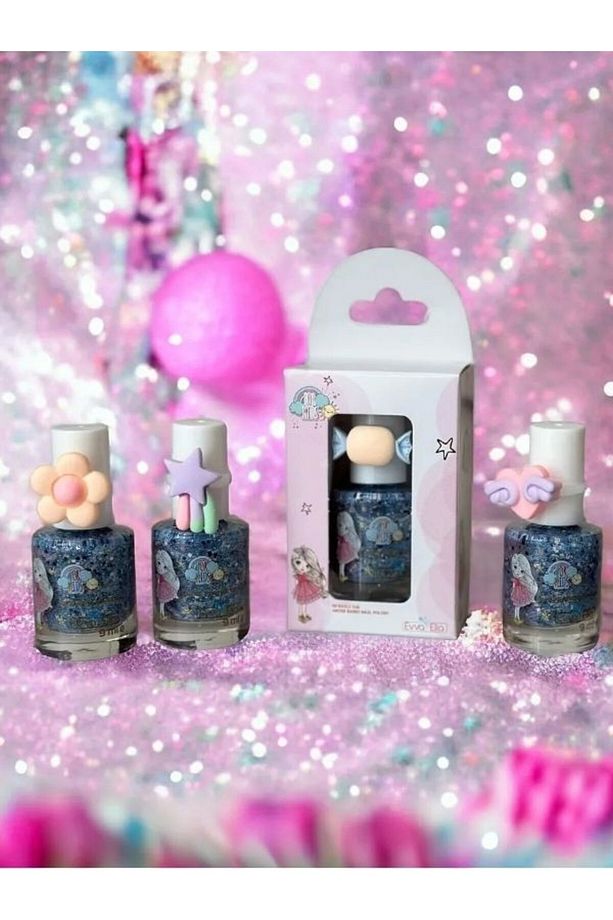 Çocuklara Özel Su Bazlı Oje, 9ml, Çeşitli Renk Seçenekleri İle + Yüzük Hediyeli - 3