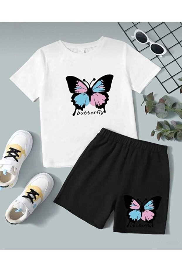 Unisex Printed Children's Shorts Set