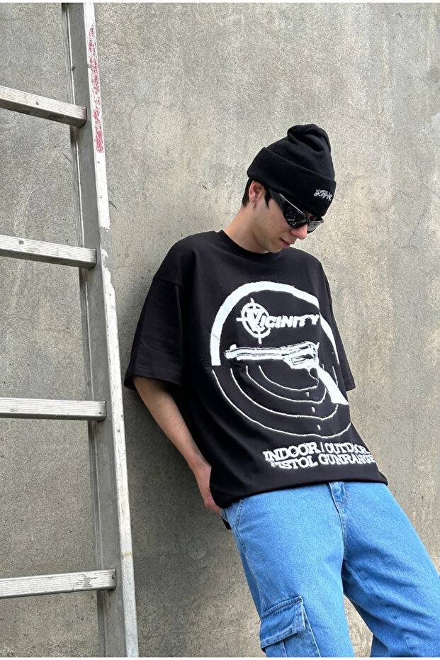 Μπλουζάκι Vicinity Weapon Μαύρο Oversize - 1