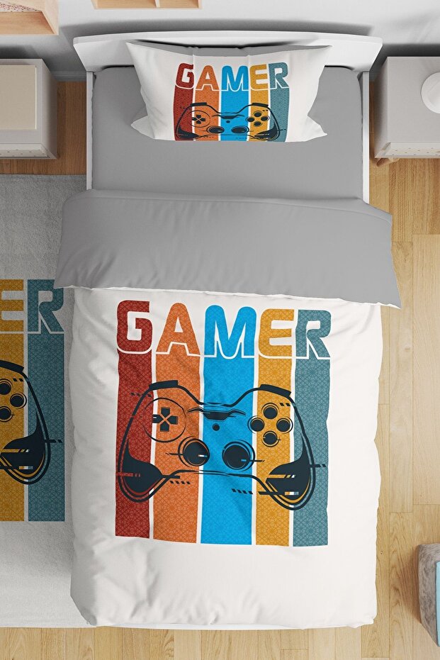 Gamer Gamer 6 Patterned Single Baby Kids Bedding Set