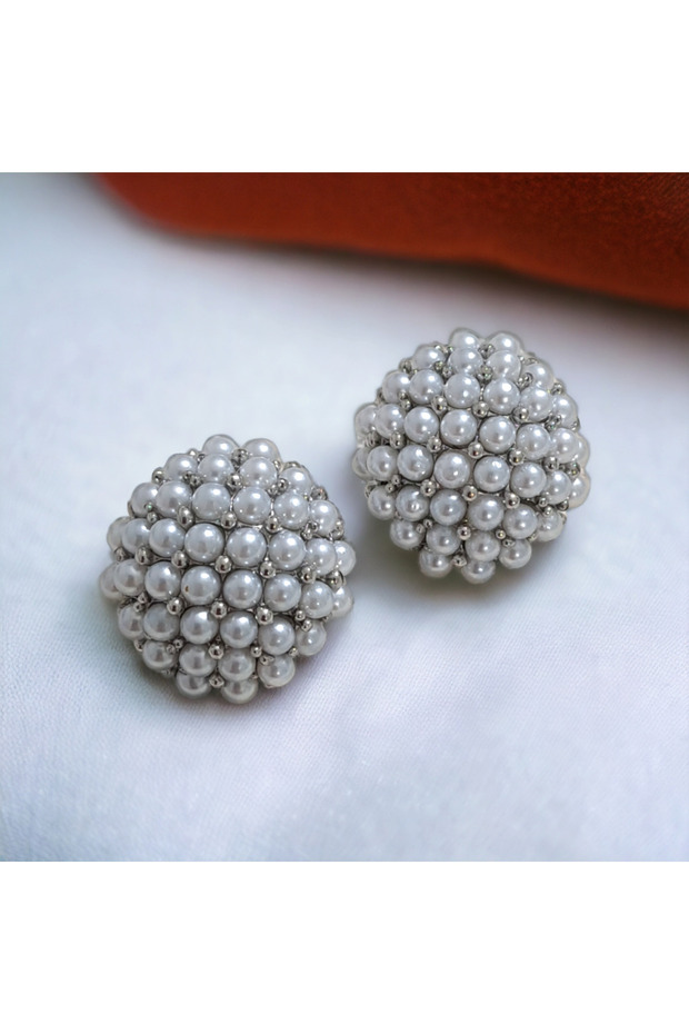 İncili Top Küpe - 5