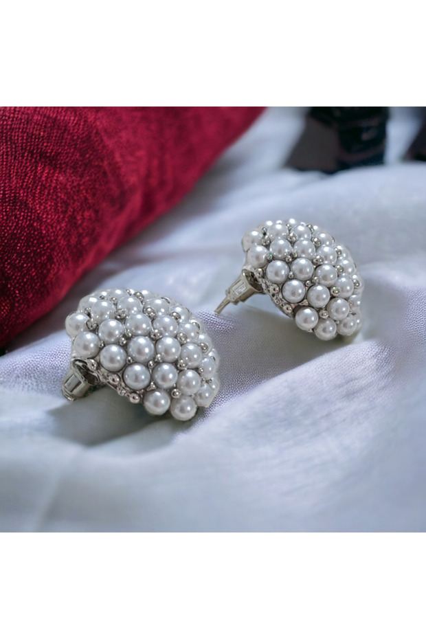 İncili Top Küpe - 2