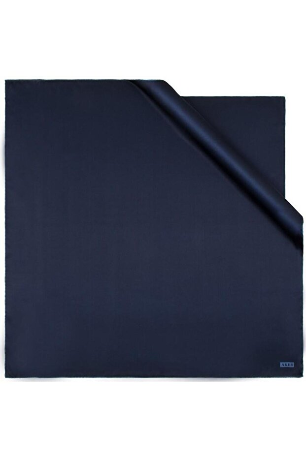 90*90 وشاح حرير مزدوج بلون سادة (02550) - 1