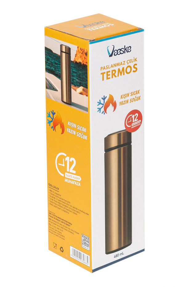 Çelik Termos Gold 480 Ml - 4