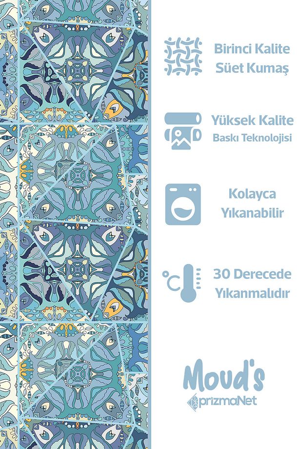 Anatolia 5 Desenli Süet Dertsiz Masa Örtüsü - 2