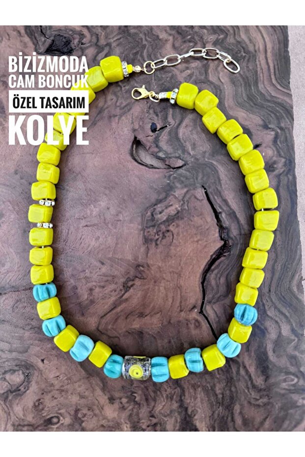 Bodrum Glass Bead Serenay Glass Necklace Evil Eye Bead Necklace