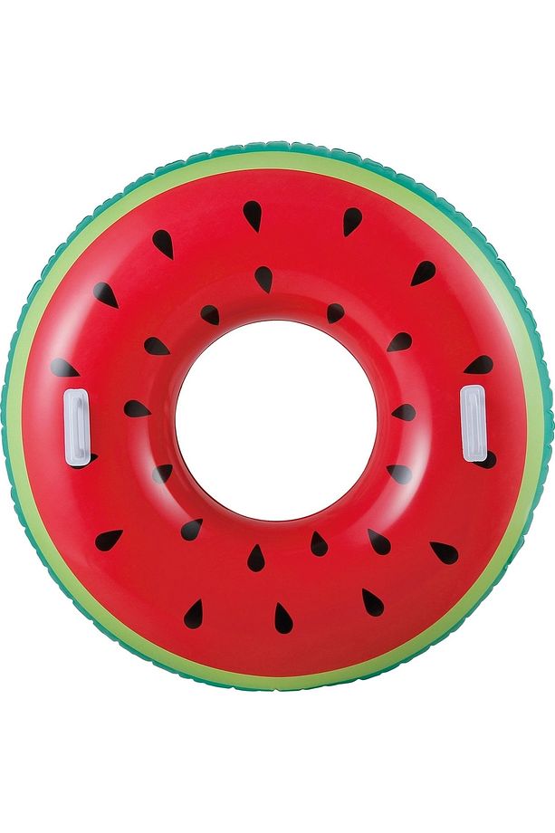 Tutmalı Karpuz Simit Şişme Karpuz Desenli Simit Deniz Simidi Meyve Simit Havuz Karpuz Simit 86 cm. - 6