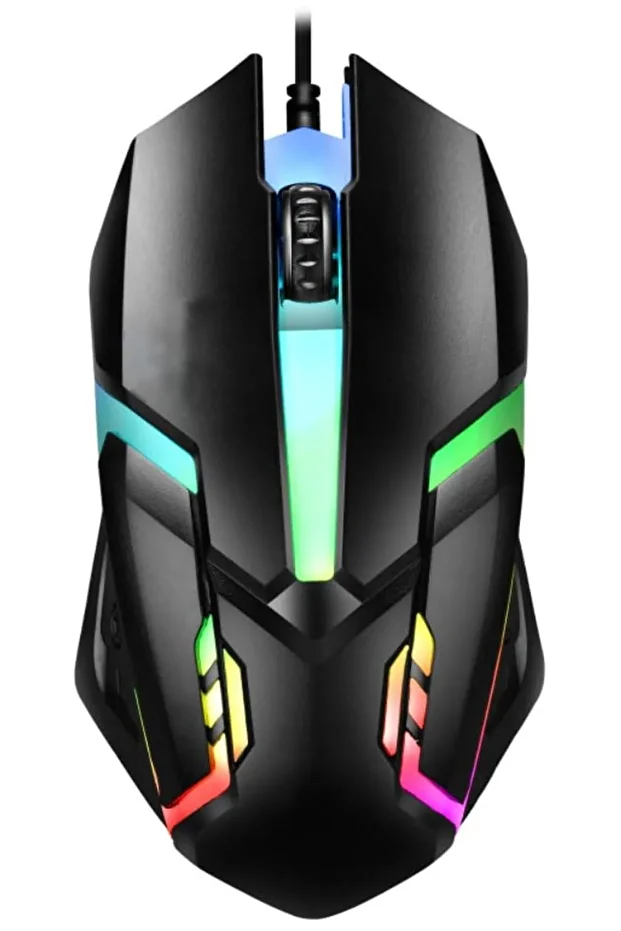 X1 RGB Işıklı Oyuncu Kablolu Gamer Oyuncu Mouse Siyah - 1