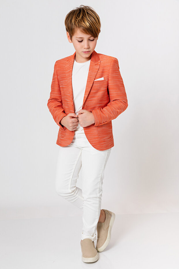 Boy's Single Button Jacket - 4