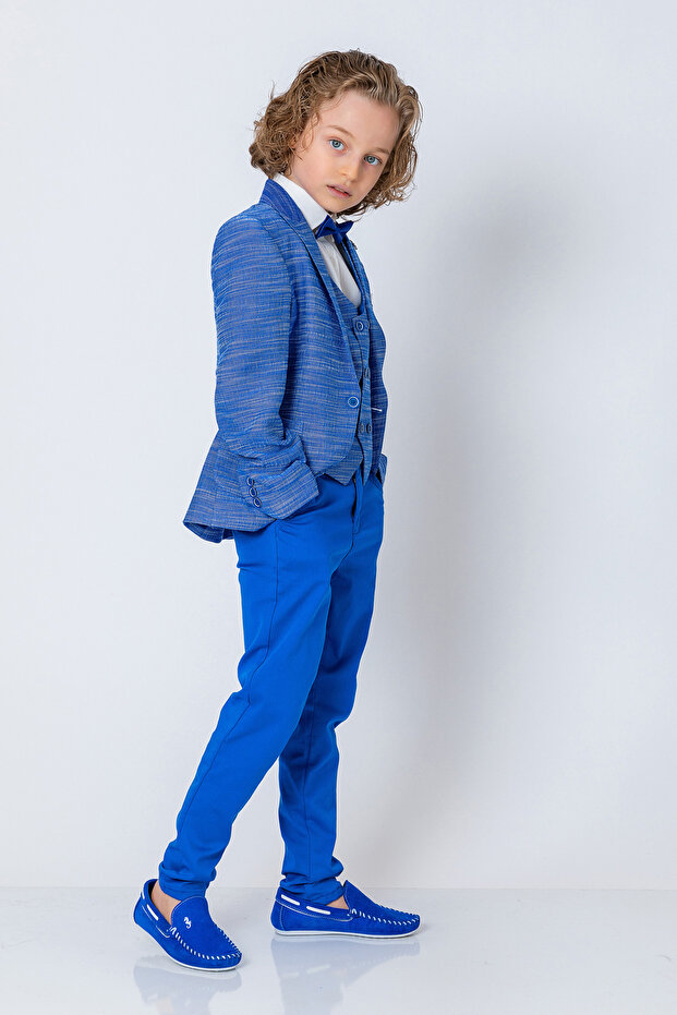 سترة للأولاد ذات زر واحد - 2