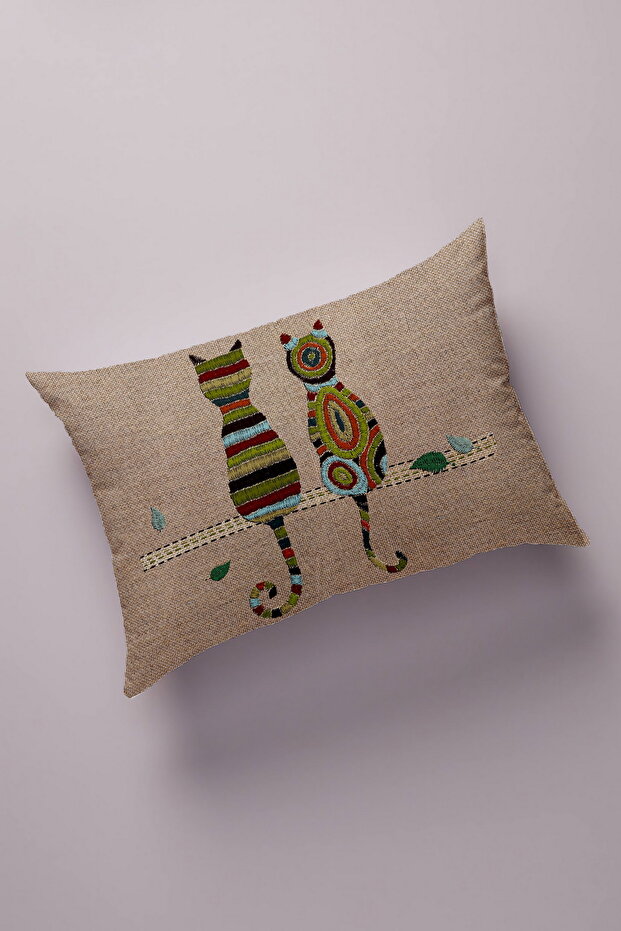 Decorative Bead Quilted Surface Pillow Case (50x70cm) 122