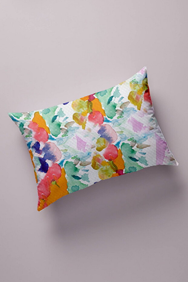 Decorative Bead Quilted Surface Pillow Case (50x70cm) 86