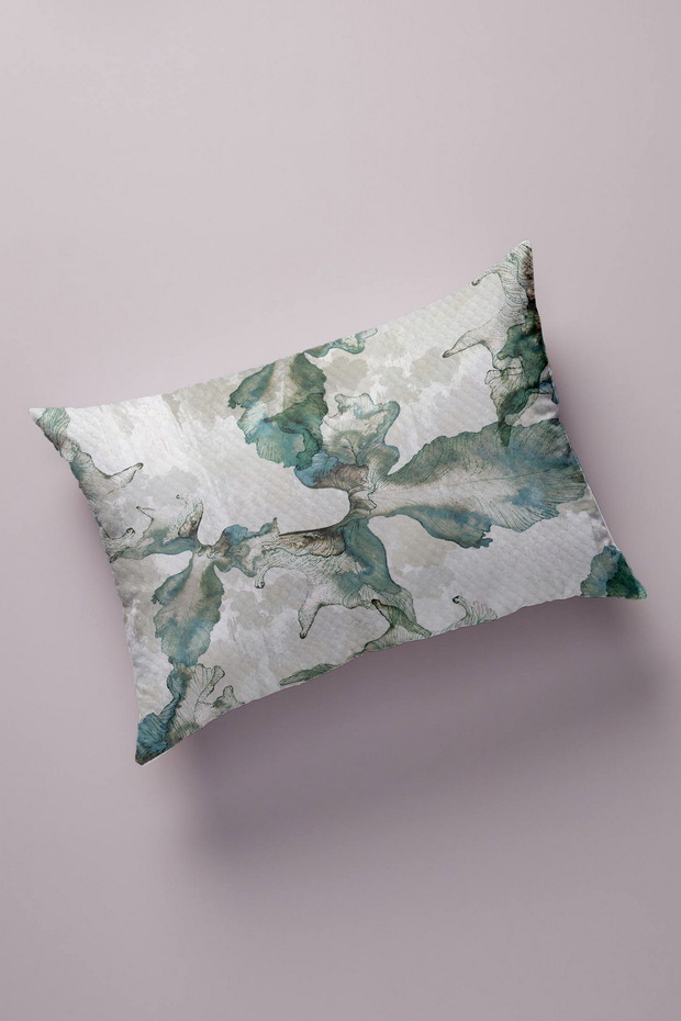 Decorative Bead Quilted Surface Pillow Case (50x70cm) 82