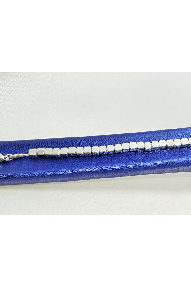 Silver Cube Çelik Bileklik - 3