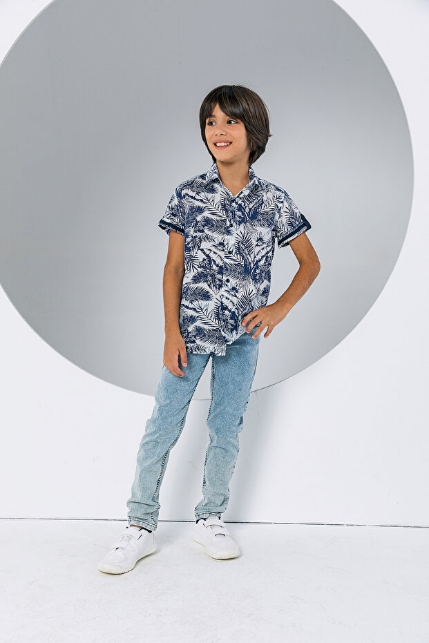 Boy's Short Sleeve Hawaiian Shirt