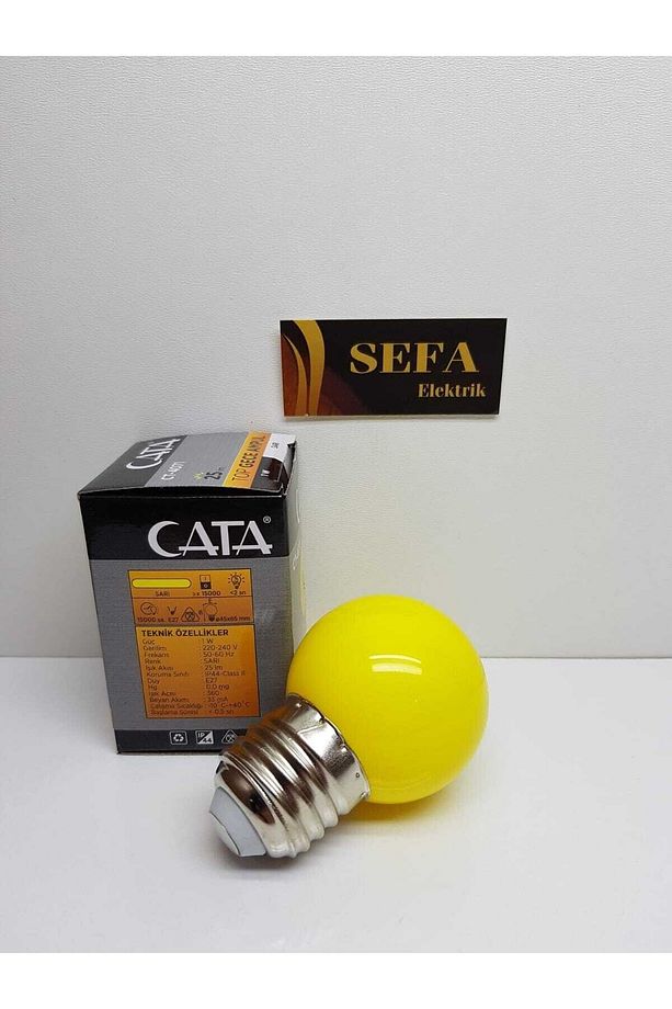 1 Watt Led Gece Lambası Sarı E27 Duy Sefa Elektrik - 4