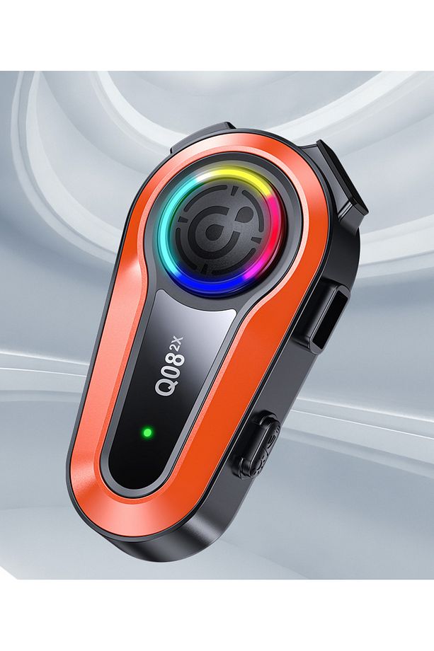Motorsiklet Kask Interkom Kulaklık Rgb Işık Bluetooth 5.0 Çift Telefon Bağlantı 2x Intercom - 1