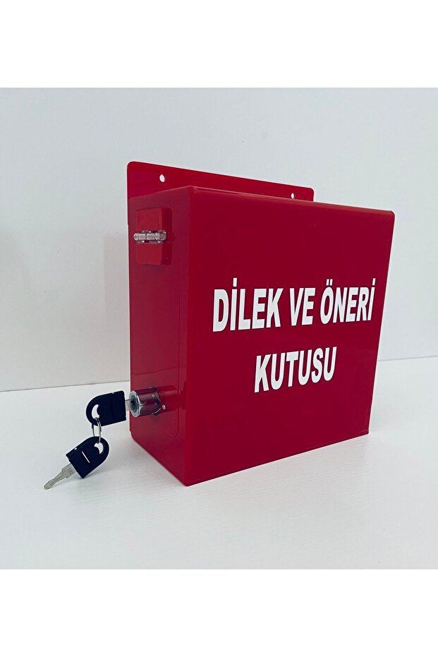 صندوق أمنيات وتوصيات من زجاج شبكي (أحمر) - 6