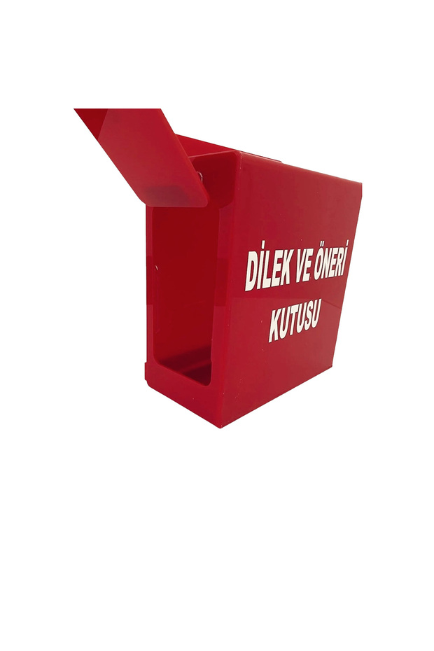 صندوق أمنيات وتوصيات من زجاج شبكي (أحمر) - 2