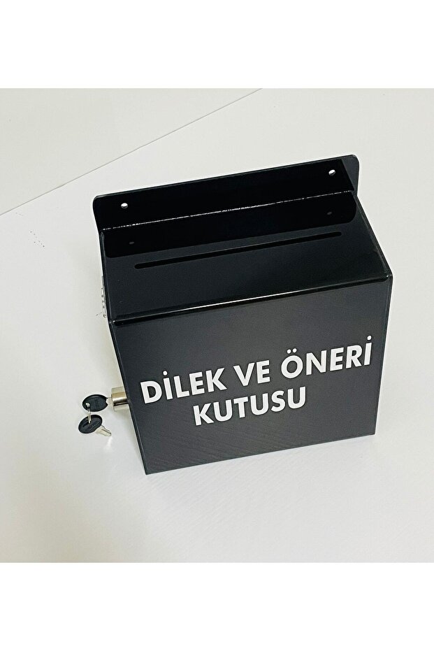 صندوق أمنيات وتوصيات من زجاج شبكي (أسود) - 6