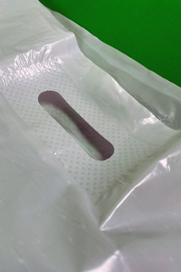 60x70 Cm Mağaza Poşeti - Kurdele Desenli Baskılı El Geçme Mağaza Poşeti 100 Adet - 3