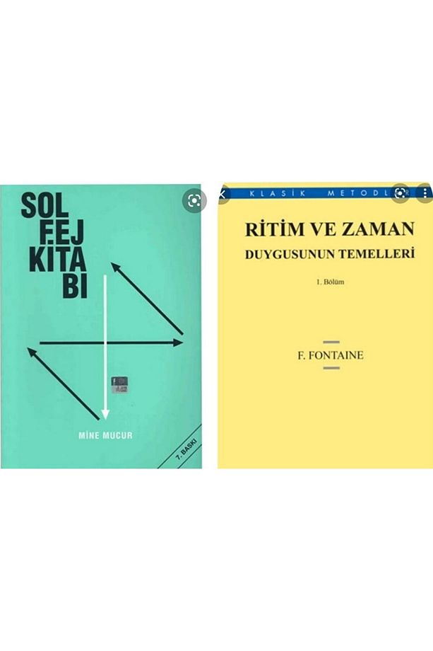 Mine Mucur Solfej Kitabı & Fontaine Ritim Ve Zaman Duygusunun Temelleri (2 Kitap Set) - 1