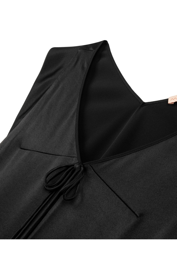 Fiyonklu v yaka bluz - 3