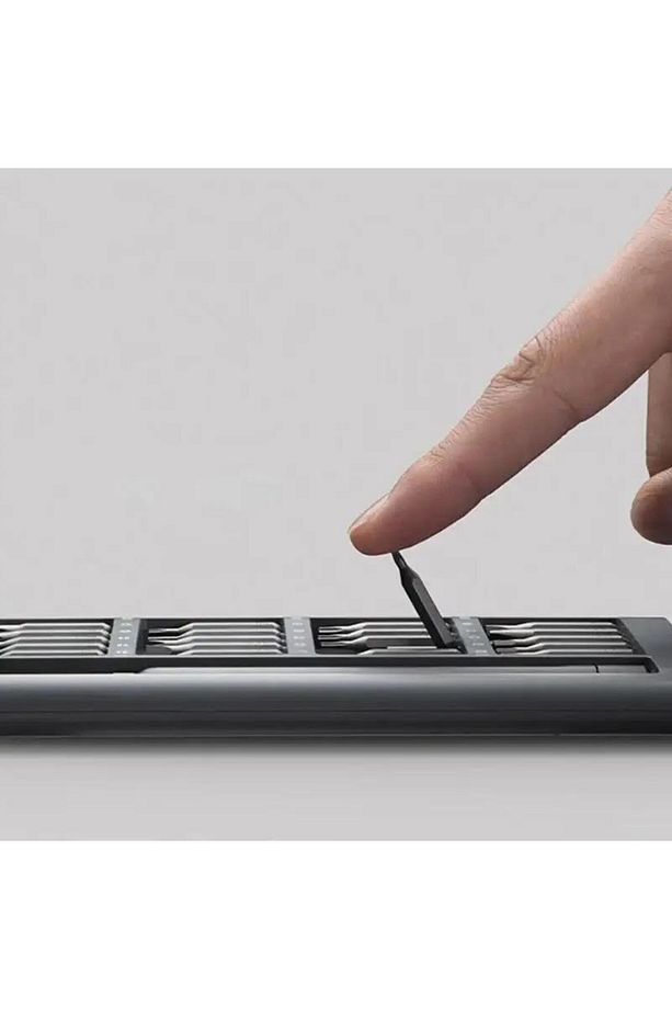 24+1 Hassas Mıknatıslı Tornavida Seti Elektronik Saat Bilgisayar Tamir Tornavidası Çelik - 4