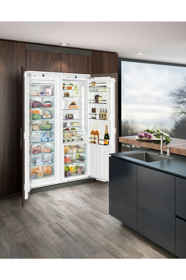 VESTEL 300lt No-frost Tek Kapılı Ankastre Buzdolabı + 8 Çekmeceli No-frost Ankastre Dondurucu Seti
