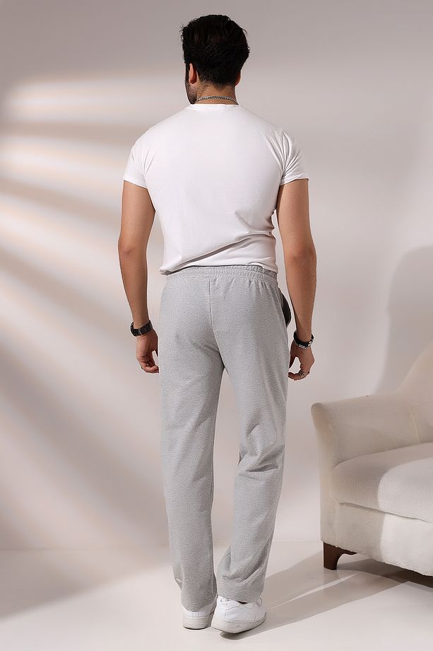 Erkek Düz Paça Eşofman 21569 GRİMELANJ - 4