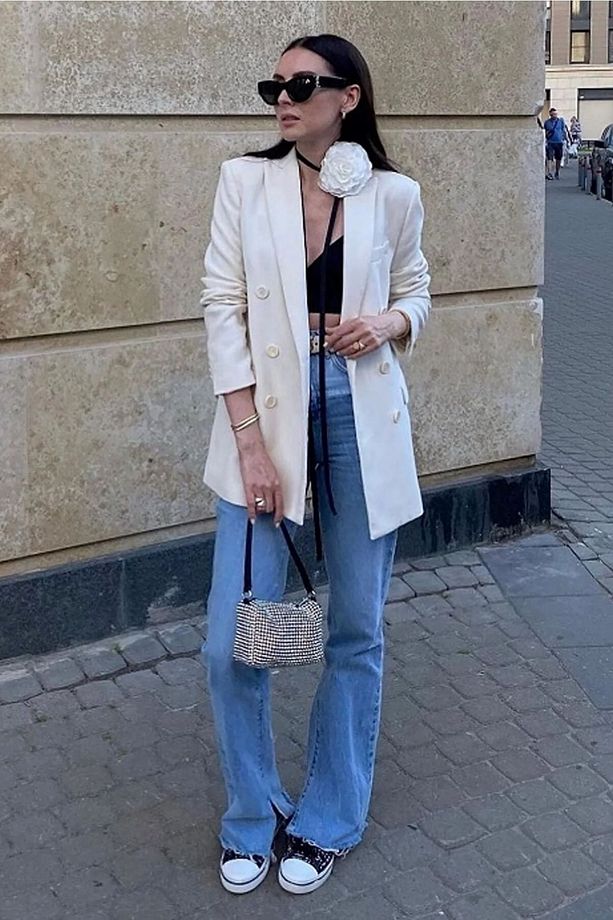 Bağcıklı Kumaş Çiçek Gül Choker Kolye Tasma - 2