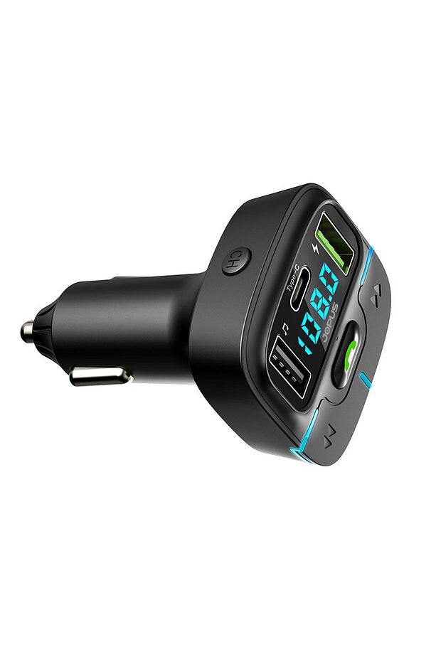F9 Araç Fm Transmitter 5.3 Bluetooth Araç Kiti Usb Type-C Hızlı Şarj Kart Çakmaklık Girişli - 1