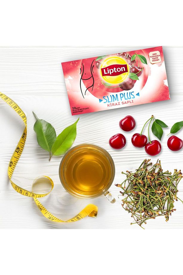 Bardak Poşet Çay Slim Plus Kiraz Saplı Bitki Çayı 2'li Paket - 6