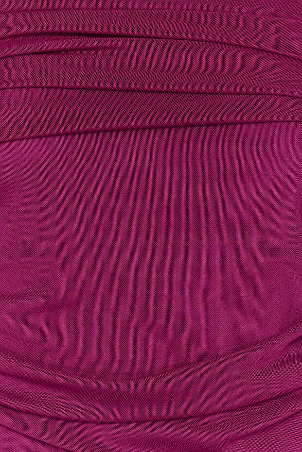 Mürdüm Carmen Yaka Örme Tül Body TPRSS24BD00021 - 5