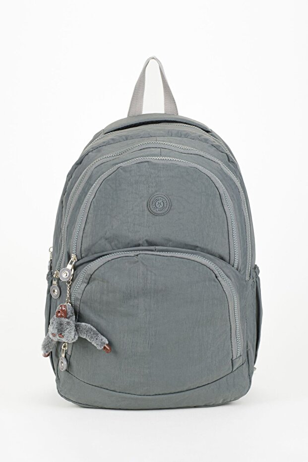 Wrinkled Waterproof Fabric Large Size Unisex School Backpack and Travel Bag