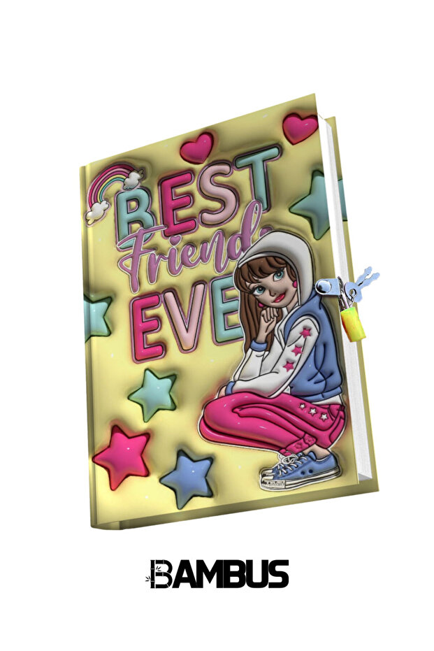 3D Printed - Hard Cardboard Locking Keepsake Book for Daily Memory - 1