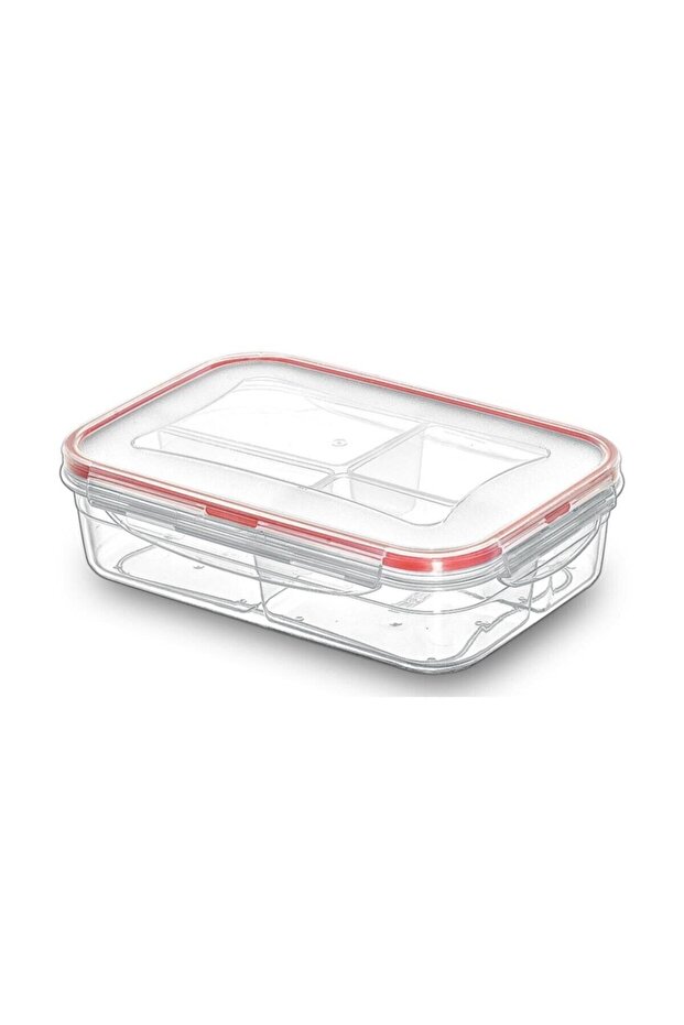 3 Compartment Rectangular Storage Container - 1