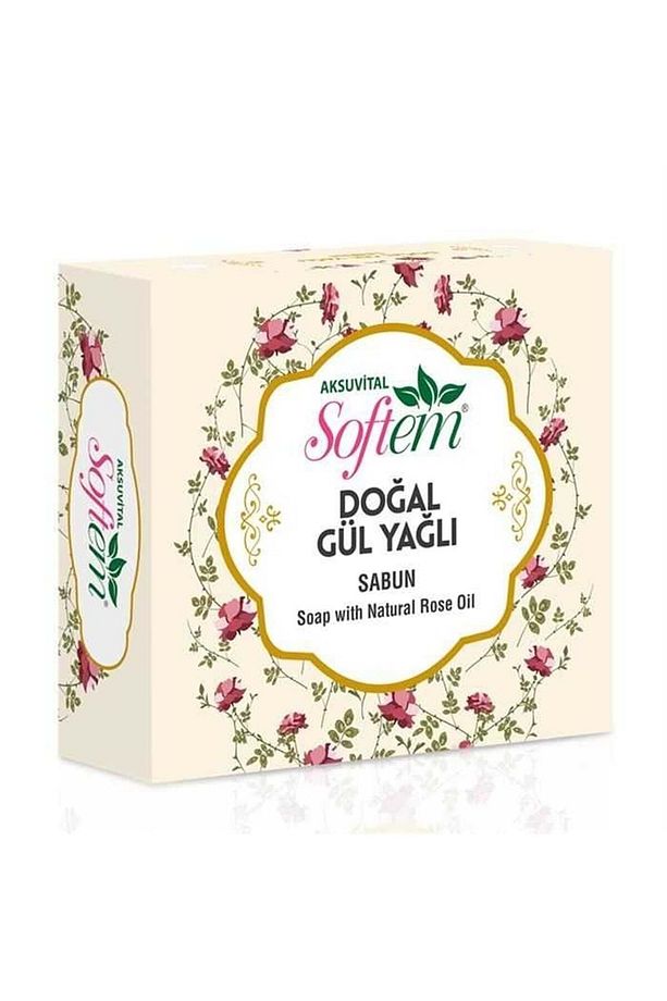 Doğal Gül Yağlı Sabun 130 Gr Aksu Vital - 1