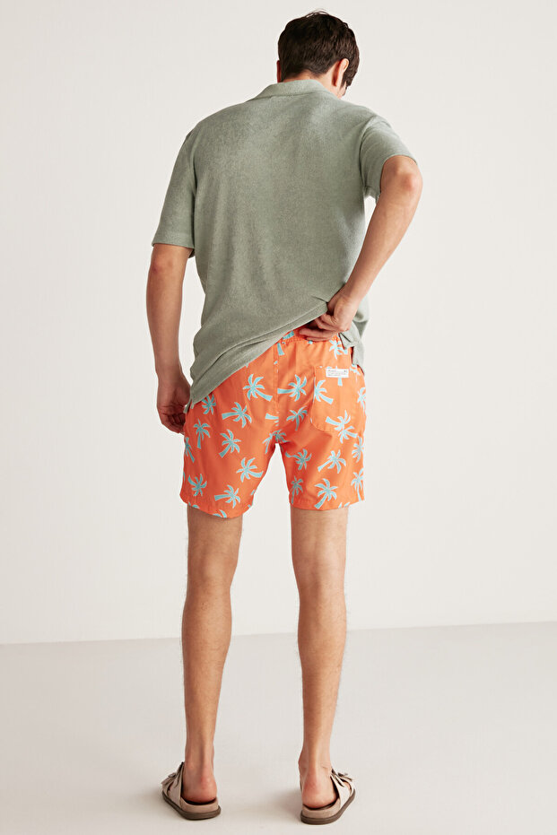 Męski T-shirt polo Todd z frotte, grubym, teksturowanym zielonym T-shirtem polo - 7