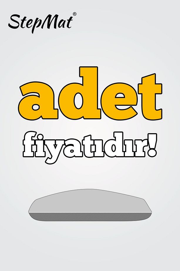 Tufting Kendinden Yapışkanlı Merdiven Basamak Paspası / Halısı - 4