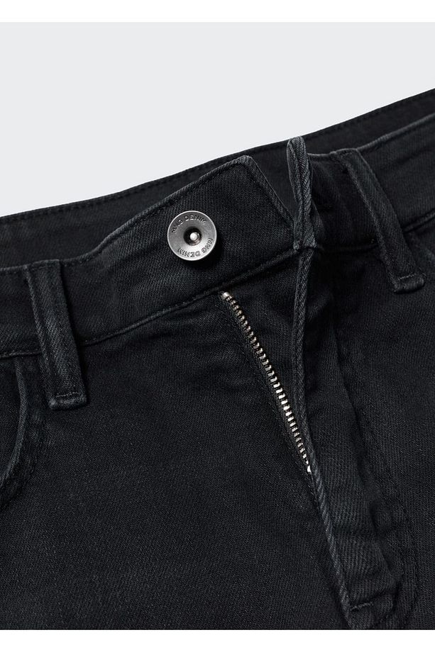 Slim fit kot bermuda şort - 7