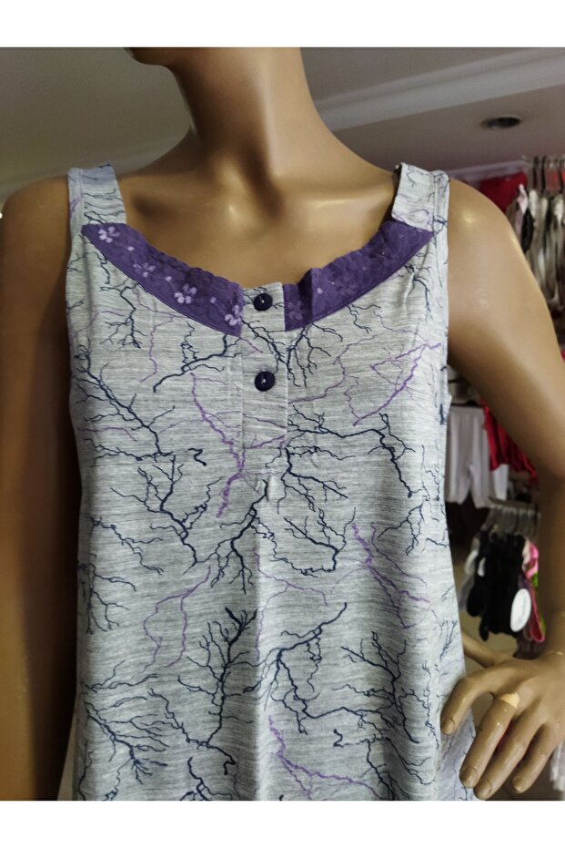 Baskılı Gecelik-Elbise - 3