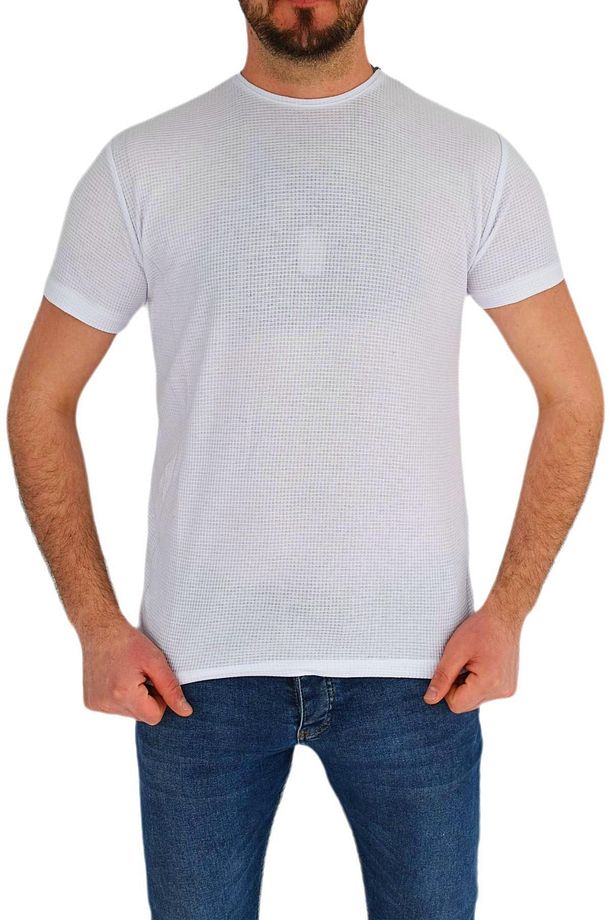 Erkek Sıfır Yaka Tişört T-869 Bgl-st01829 - 1