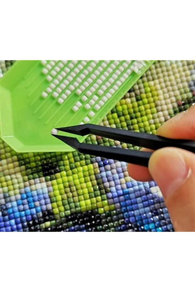 Sakura Ormanı Elmas Mozaik Tablo 56x51 - 7