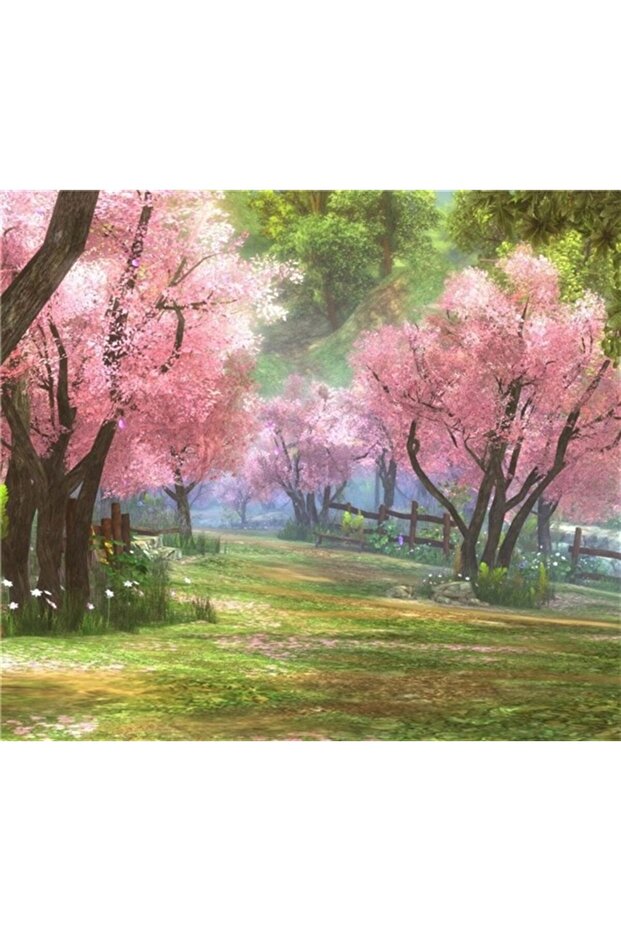 Sakura Ormanı Elmas Mozaik Tablo 56x51 - 1