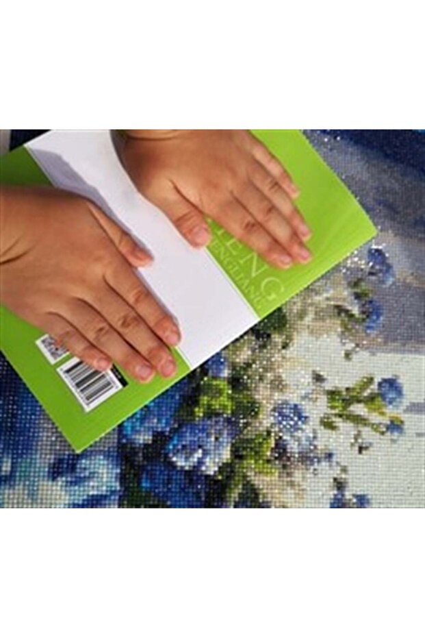 Pembe Çiçekler Marcel Sanat Elmas Mozaik Tablo 25x30cm - 8