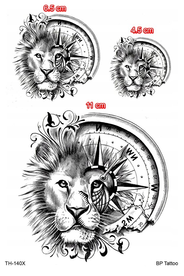 3'lü Aslan Dövmesi - 2