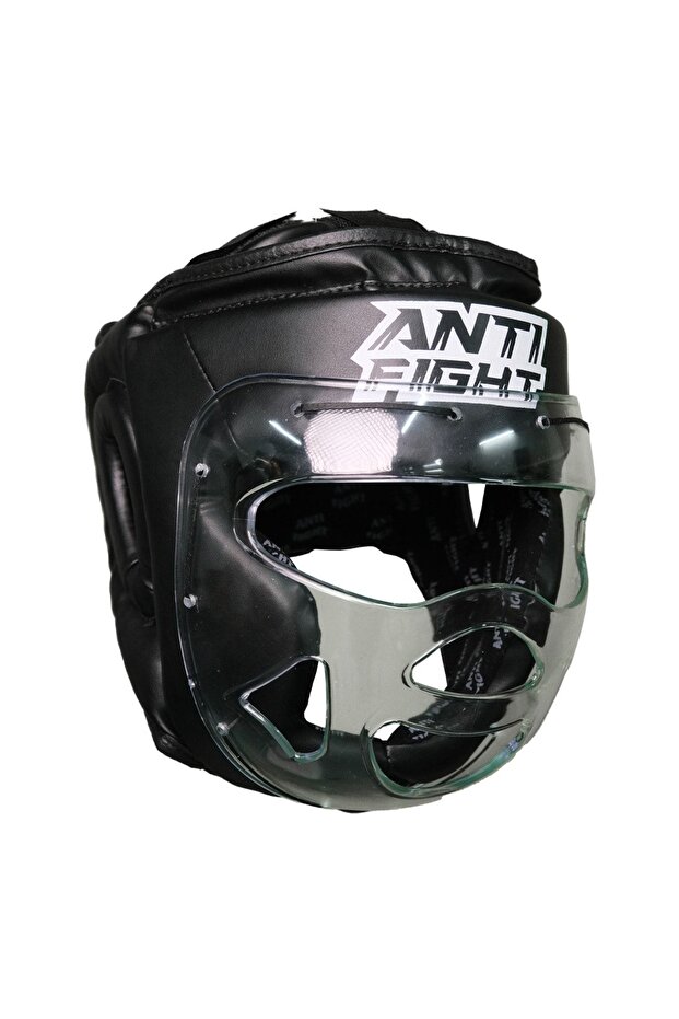 Face Protection Boxing Helmet Black