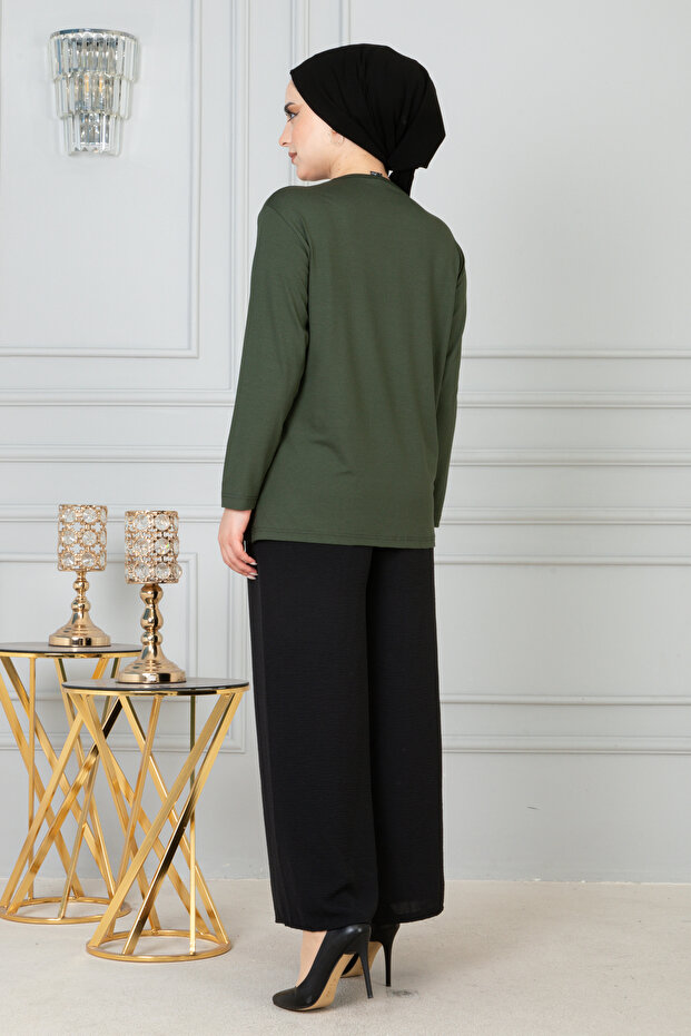 Kadın Anne Penye Bluz - 8